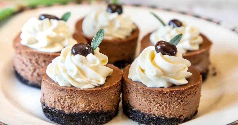 Mini Chocolate Cheesecake Bites