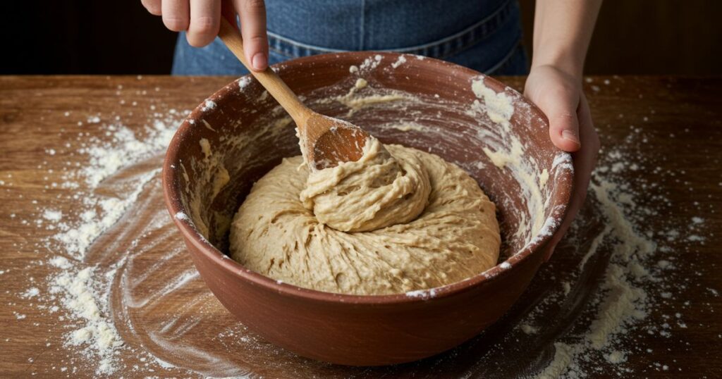 Mixing Bread Dough
