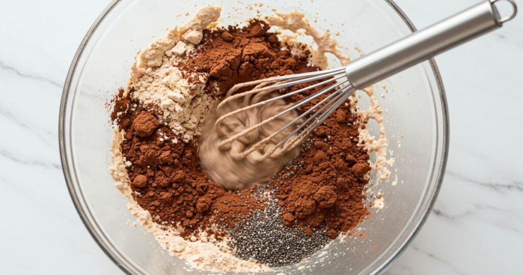 Mixing Dry Ingredients for Protein Pudding