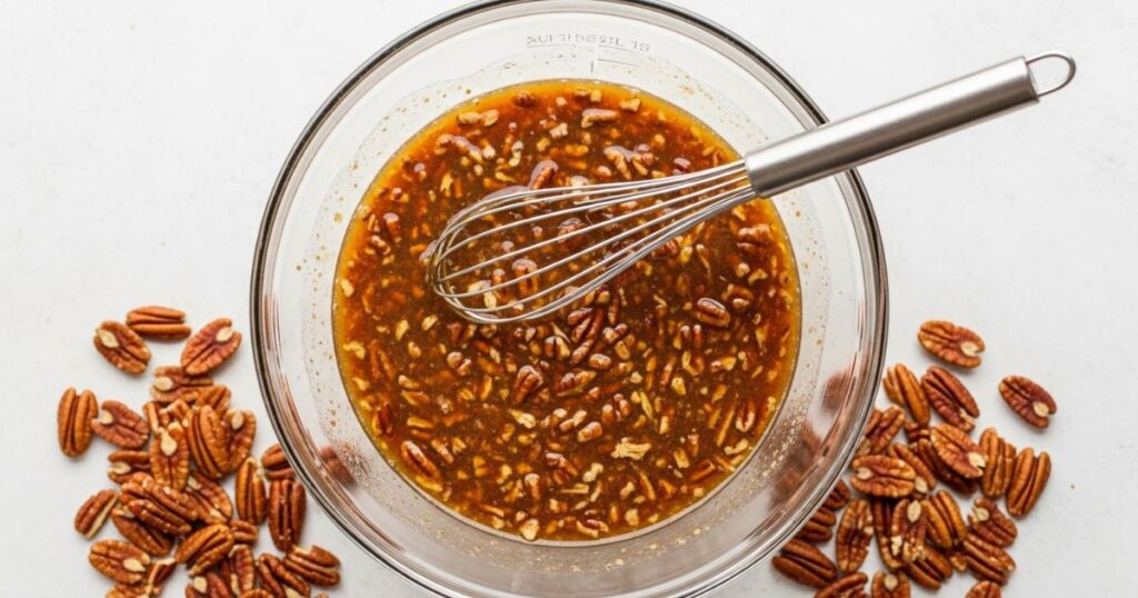 Mixing the Pecan Filling
