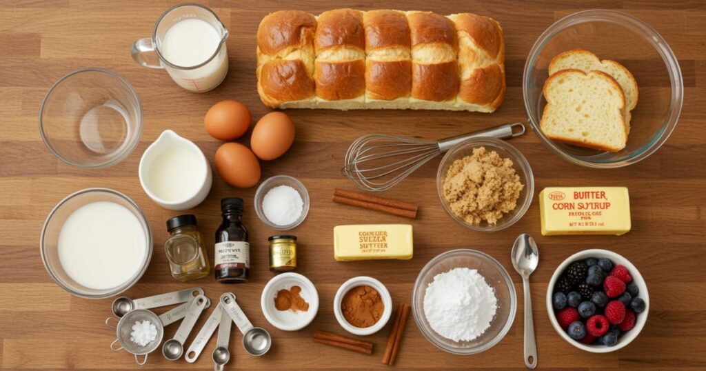 Overnight Crème Brûlée French Toast Ingredients
