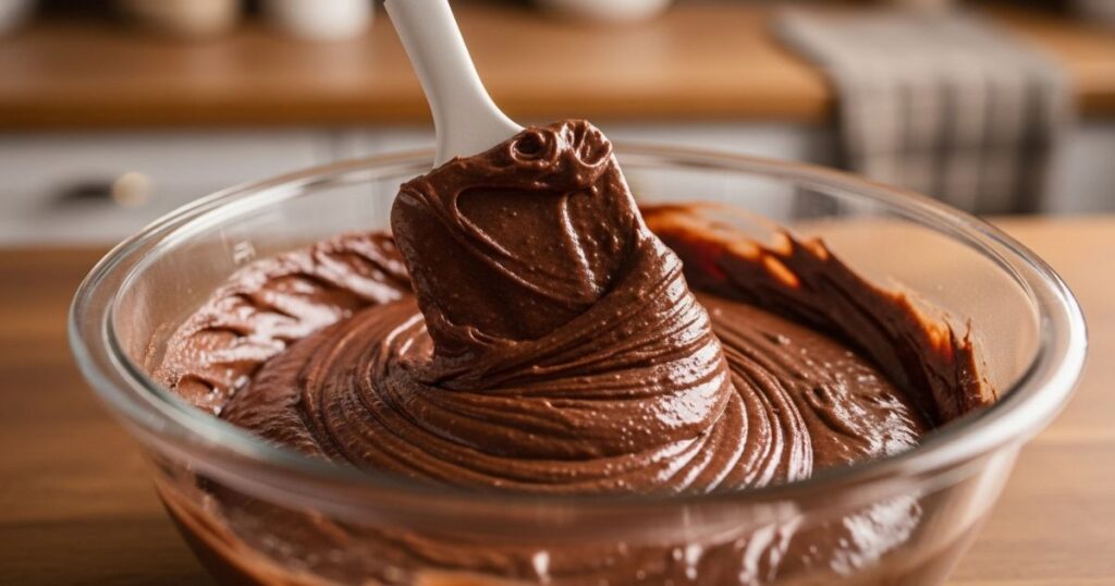 Preparing Chocolate Sponge Batter