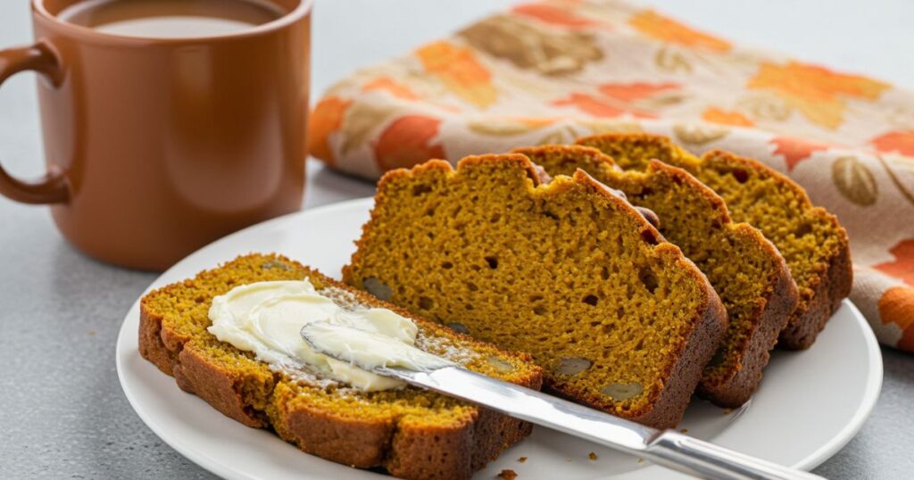Serving Pumpkin Bread