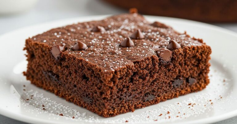 Sliced Chocolate Zucchini Cake
