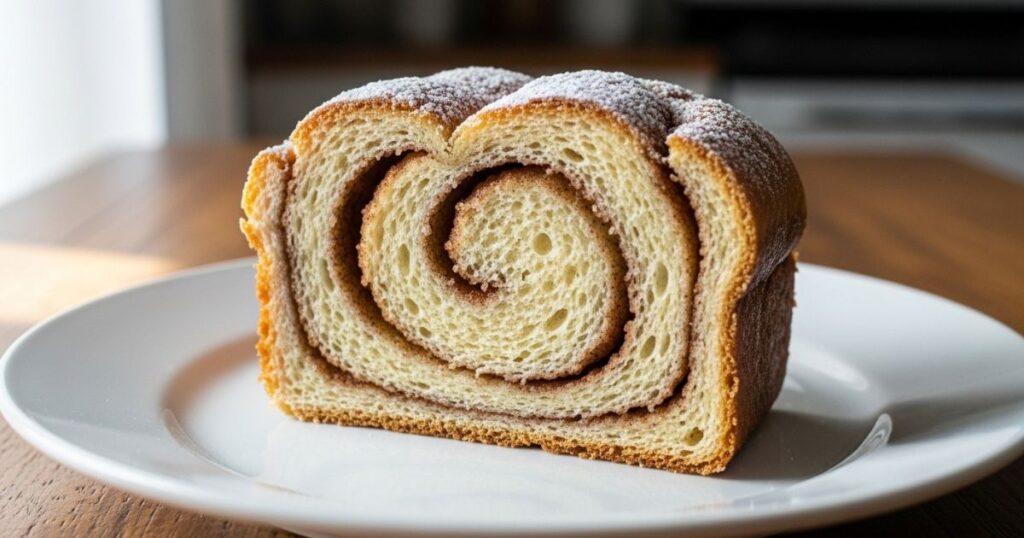 Sliced Cinnamon Donut Bread