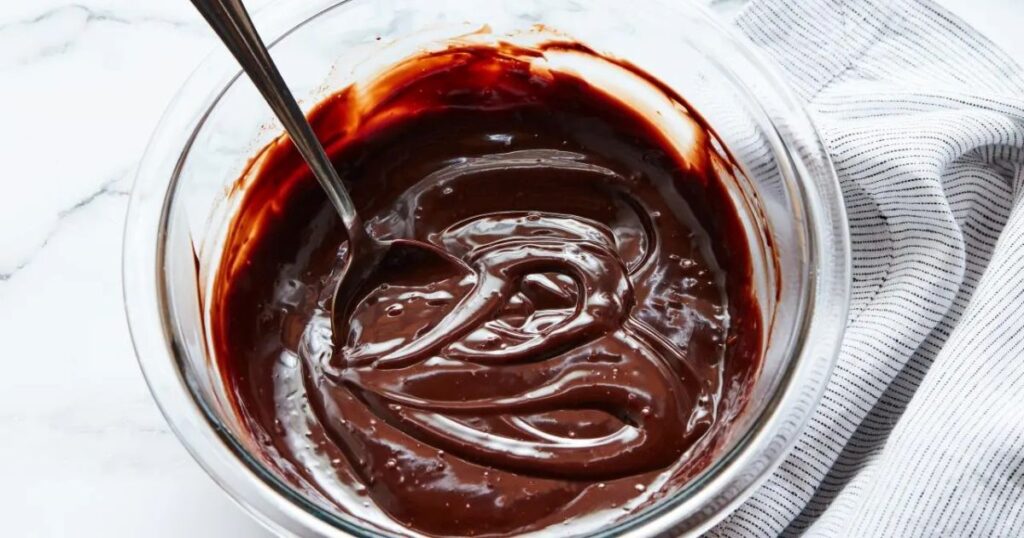 Stirring Chocolate Ganache