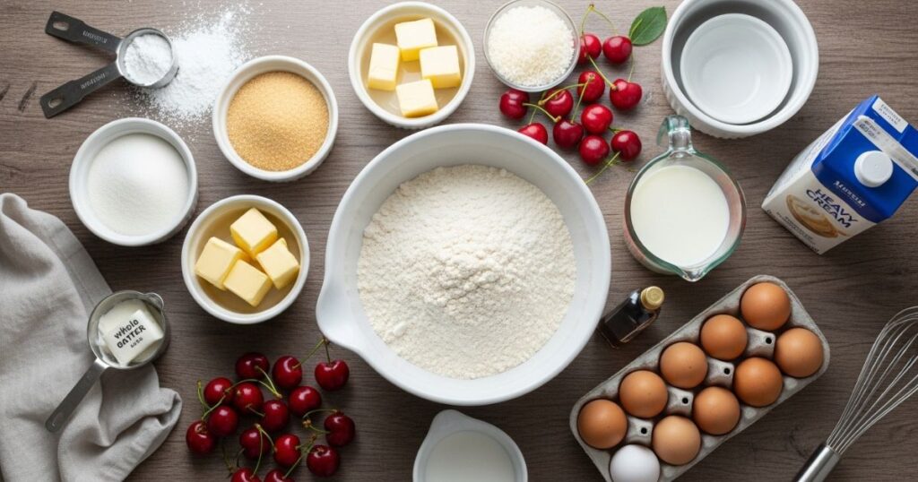White Forest Cake Ingredients