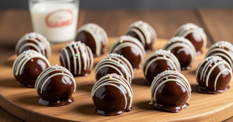 Rolled Oreo Truffle Balls Before Coating