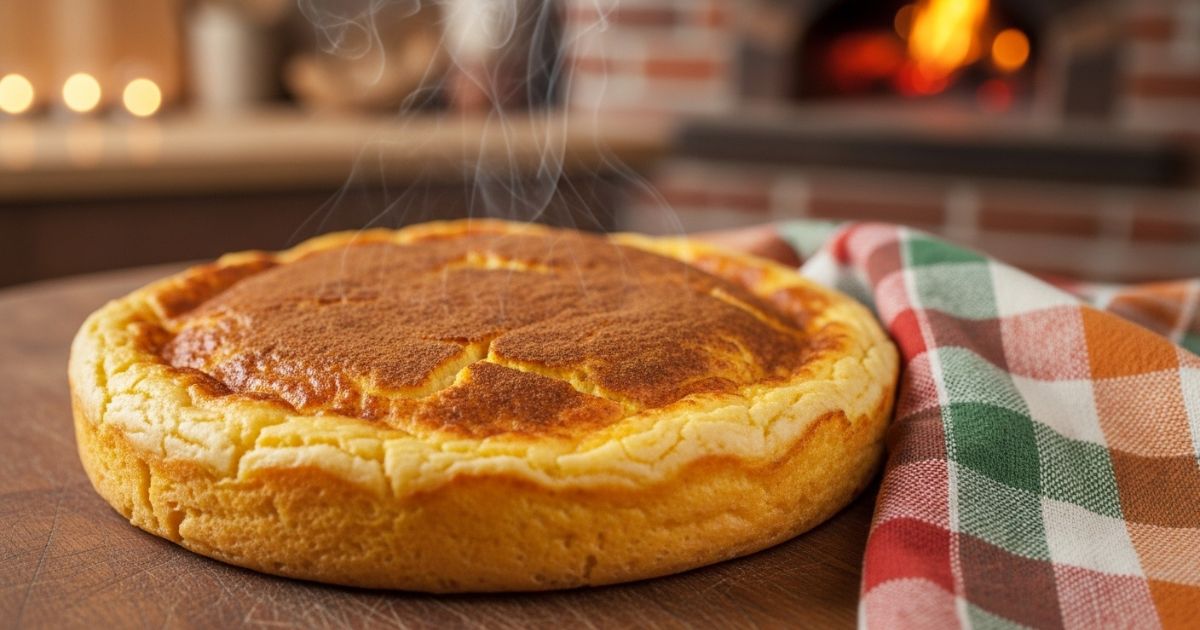 Freshly baked pumpkin cottage cheese dish