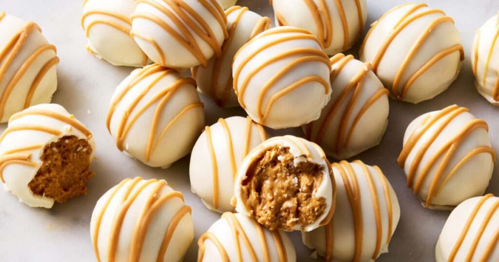 Biscoff cookie butter truffles coated in chocolate