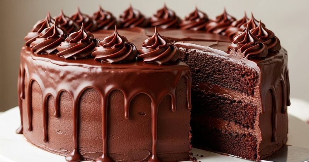 Homemade Matilda chocolate cake