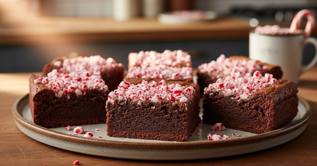Peppermint brownies