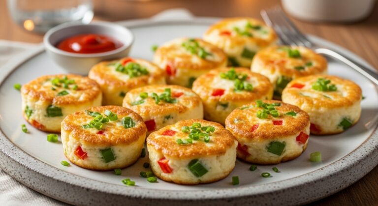 Baked cottage cheese egg bites