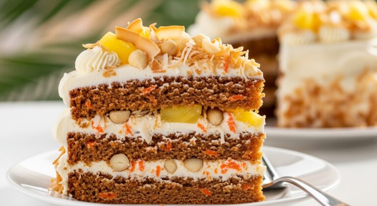 Tropical Hawaiian Carrot Pineapple Cake Recipe