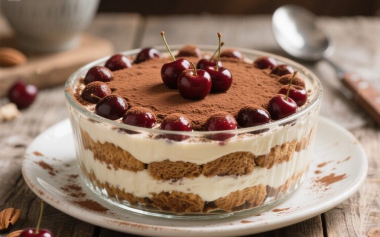 cherry amaretto tiramisu