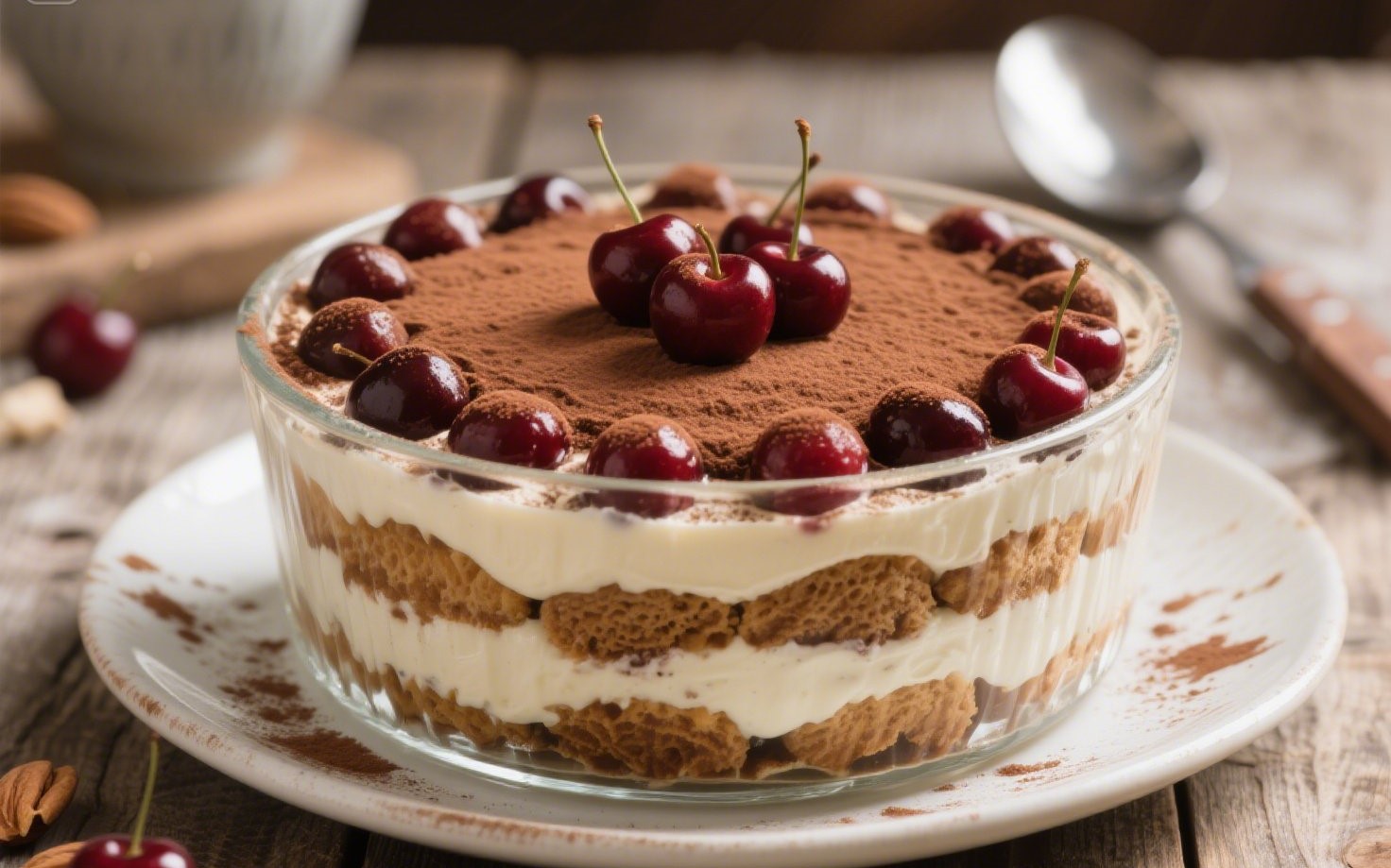 cherry amaretto tiramisu
