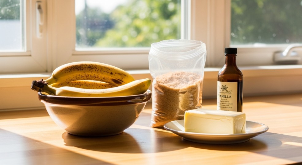 Simple Ingredients You Will Need to make these banana bread cookies