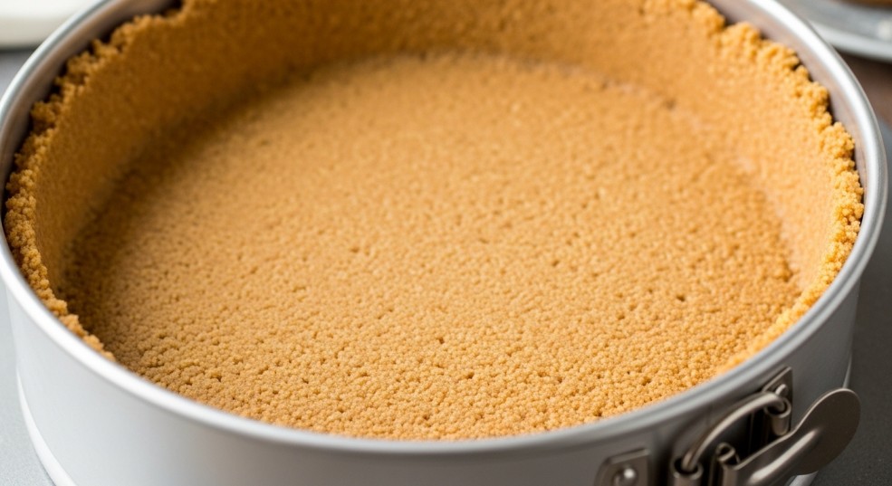 Cheesecake crust preparation