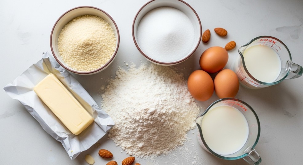 Ingredients needed for almond kringle recipe