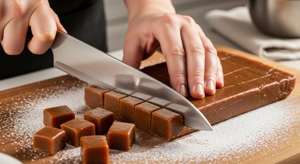 cutting them into pieces