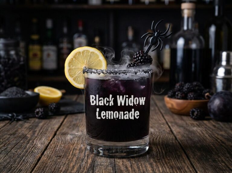 Black Widow Lemonade (Dark, Tangy & Eye-Catching Drink)
